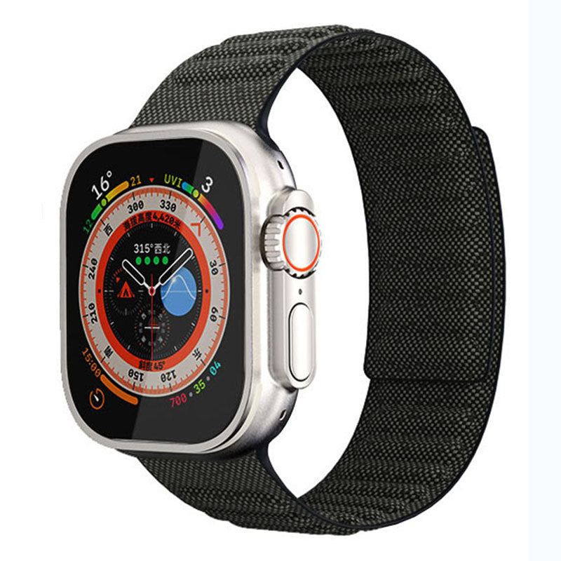 „Magnetic Woven Band“ Stylisches Denim-Nylon-Armband für die Apple Watch 