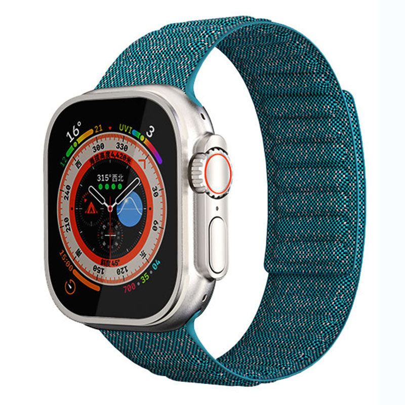 „Magnetic Woven Band“ Stylisches Denim-Nylon-Armband für die Apple Watch 