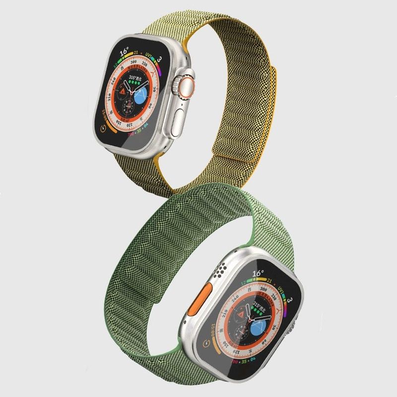 Correa de nailon vaquera elegante "Magnetic Woven Band" para Apple Watch 