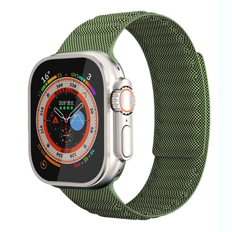 „Magnetic Woven Band“ Stylisches Denim-Nylon-Armband für die Apple Watch 