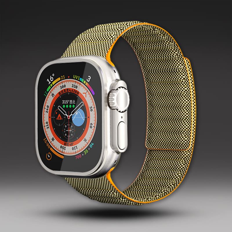 Correa de nailon vaquera elegante "Magnetic Woven Band" para Apple Watch 