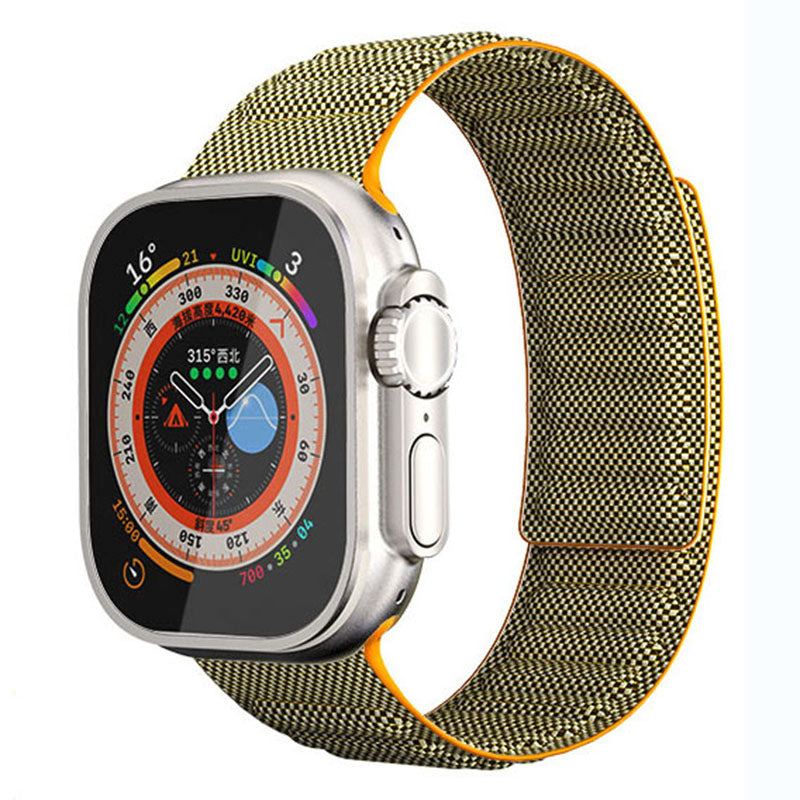 „Magnetic Woven Band“ Stylisches Denim-Nylon-Armband für die Apple Watch 