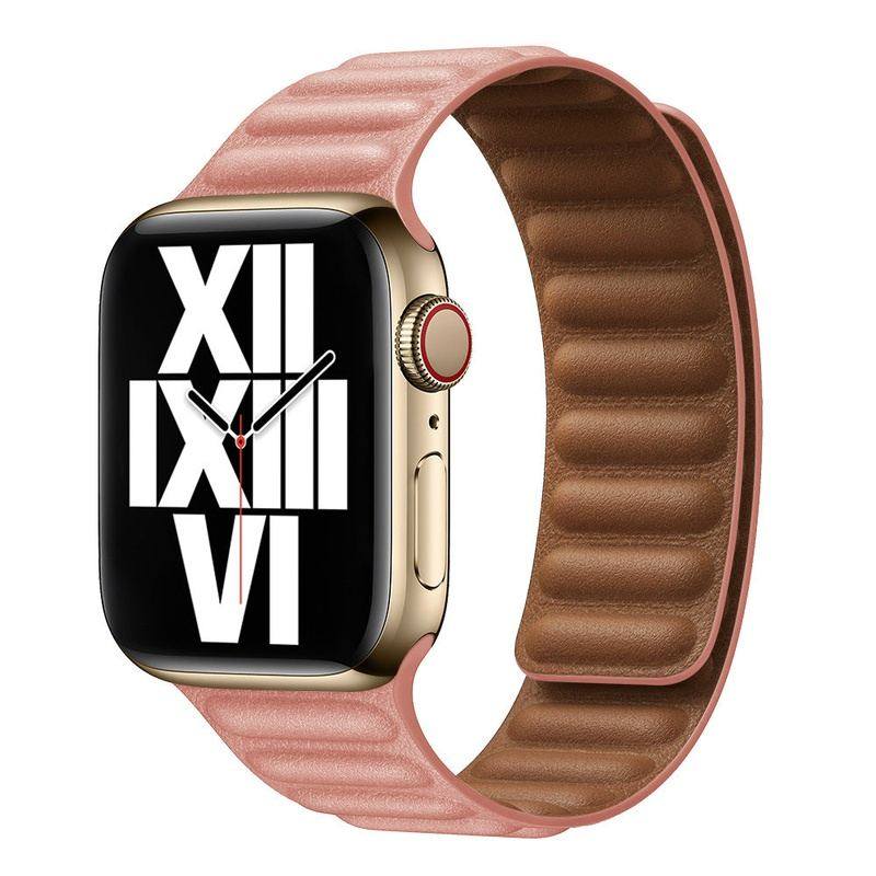 Elegantes magnetisches Lederarmband mit Öse für die Apple Watch