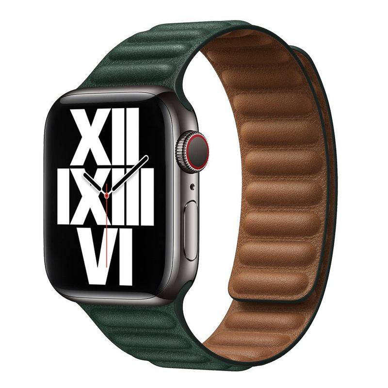 Elegantes magnetisches Lederarmband mit Öse für die Apple Watch