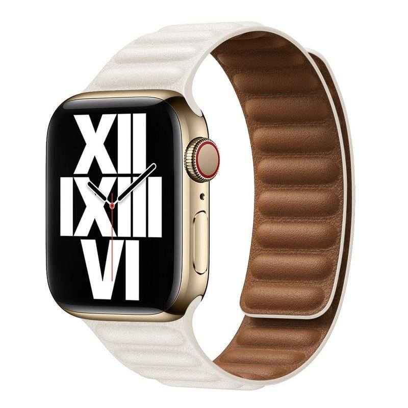 Elegantes magnetisches Lederarmband mit Öse für die Apple Watch