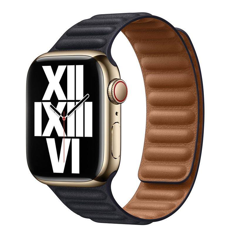 Elegantes magnetisches Lederarmband mit Öse für die Apple Watch