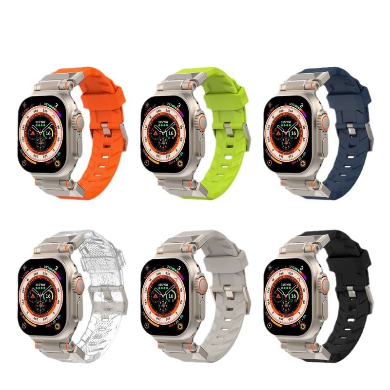 Correa deportiva de silicona "Mecha Style" para Apple Watch