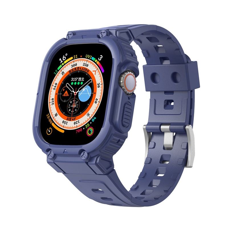 Correa deportiva de TPU con "banda mecánica" para Apple Watch