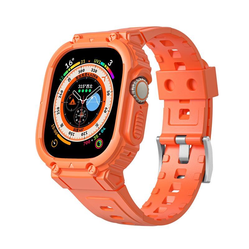 Correa deportiva de TPU con "banda mecánica" para Apple Watch