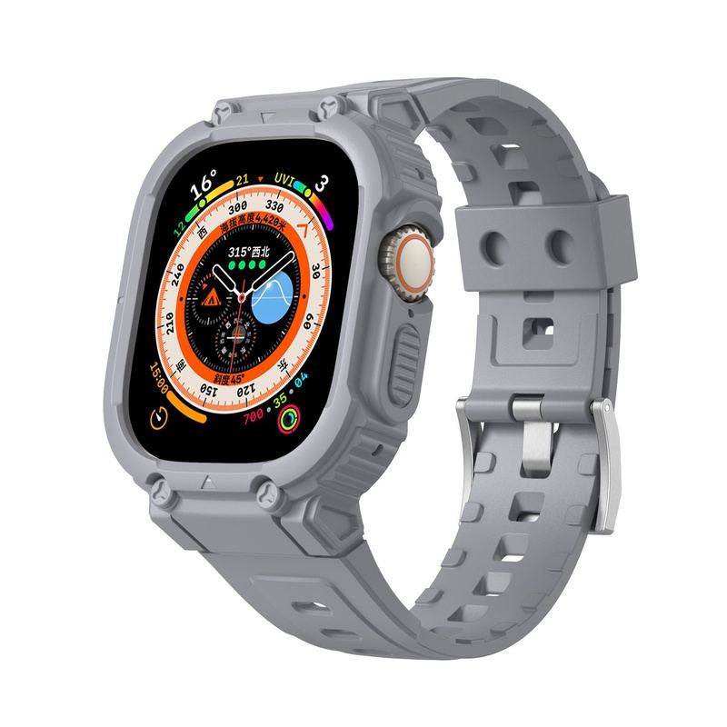 Correa deportiva de TPU con "banda mecánica" para Apple Watch