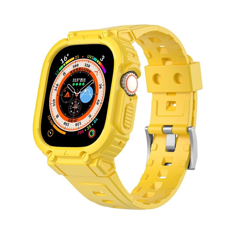 Correa deportiva de TPU con "banda mecánica" para Apple Watch