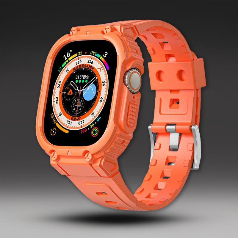 Correa deportiva de TPU con "banda mecánica" para Apple Watch