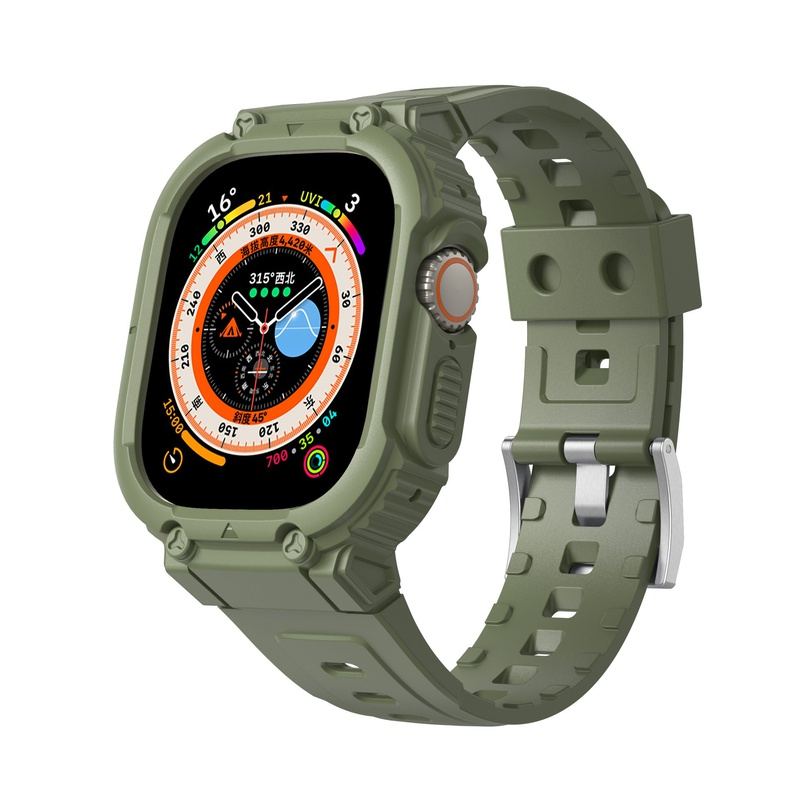 Correa deportiva de TPU con "banda mecánica" para Apple Watch