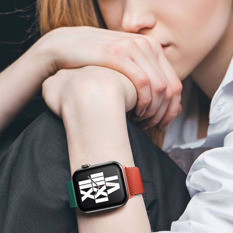 „Milanese Band“ Metall-Loop-Armband mit Farbverlauf für die Apple Watch