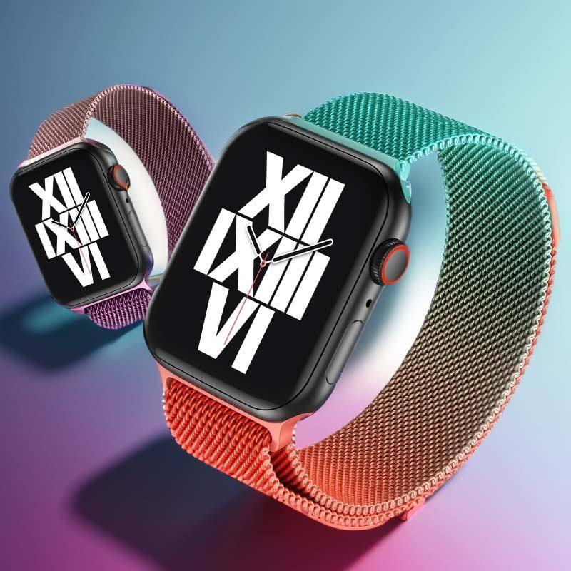 „Milanese Band“ Metall-Loop-Armband mit Farbverlauf für die Apple Watch