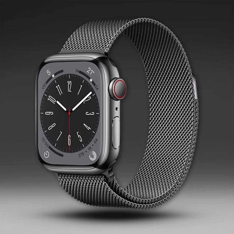 Correa de acero inoxidable con cierre magnético tipo "banda milanesa" para Apple Watch