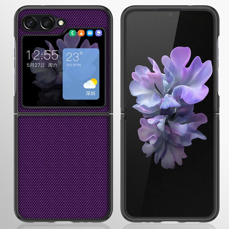 Carcasa protectora exterior de nailon para Samsung Galaxy Z Flip 5 