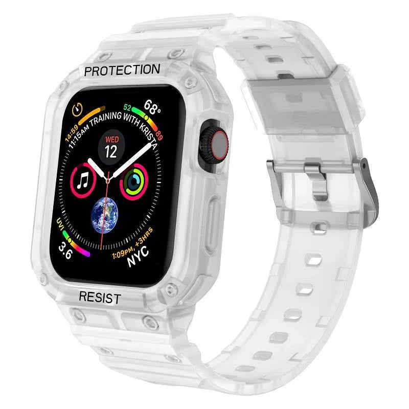 "One-Piece Band" Chic Silicone Sports Band For Apple Watch