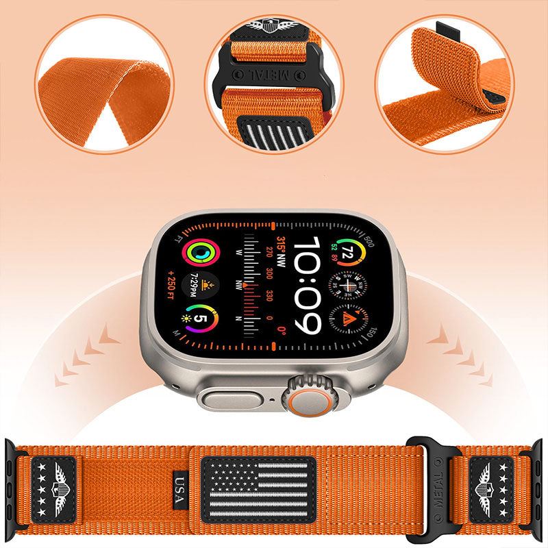 Correa de nailon finamente tejida "Outdoor Climbing Band" para Apple Watch