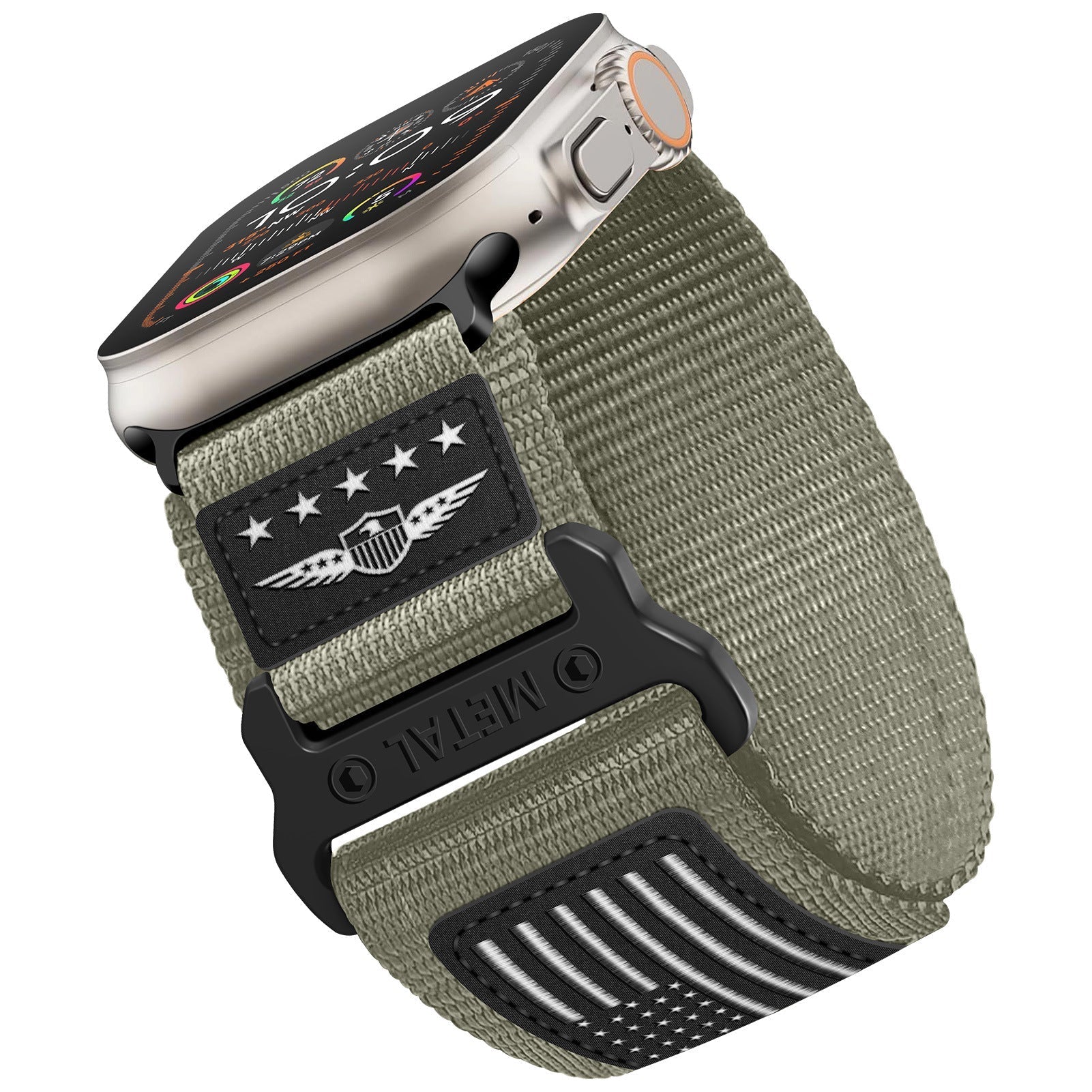 „Outdoor Climbing Band“ Fein gewebtes Nylonband für Apple Watch