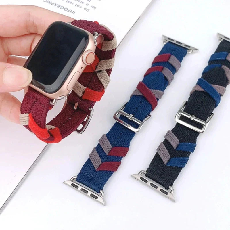 „Outdoor Band“ Sportarmband aus gestricktem Nylon für die Apple Watch