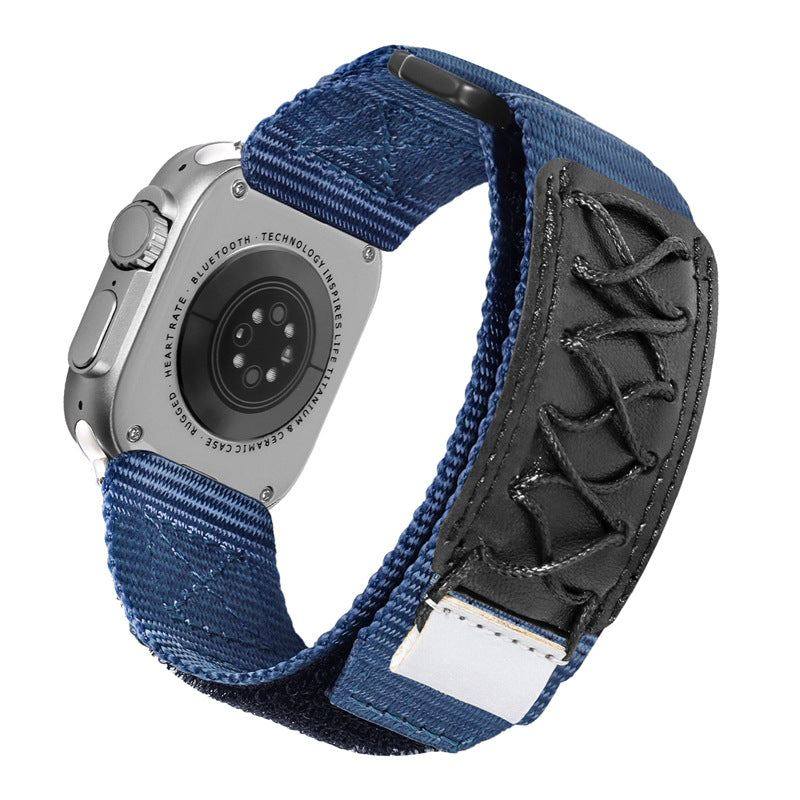 "Outdoor Watch Band" Leder-Nylonarmband für Apple Watch