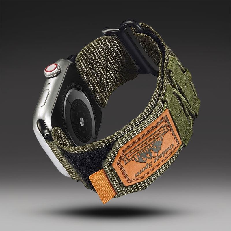 „Outdoor Weave Band“ Kletter-Nylon-Klettband für Apple Watch