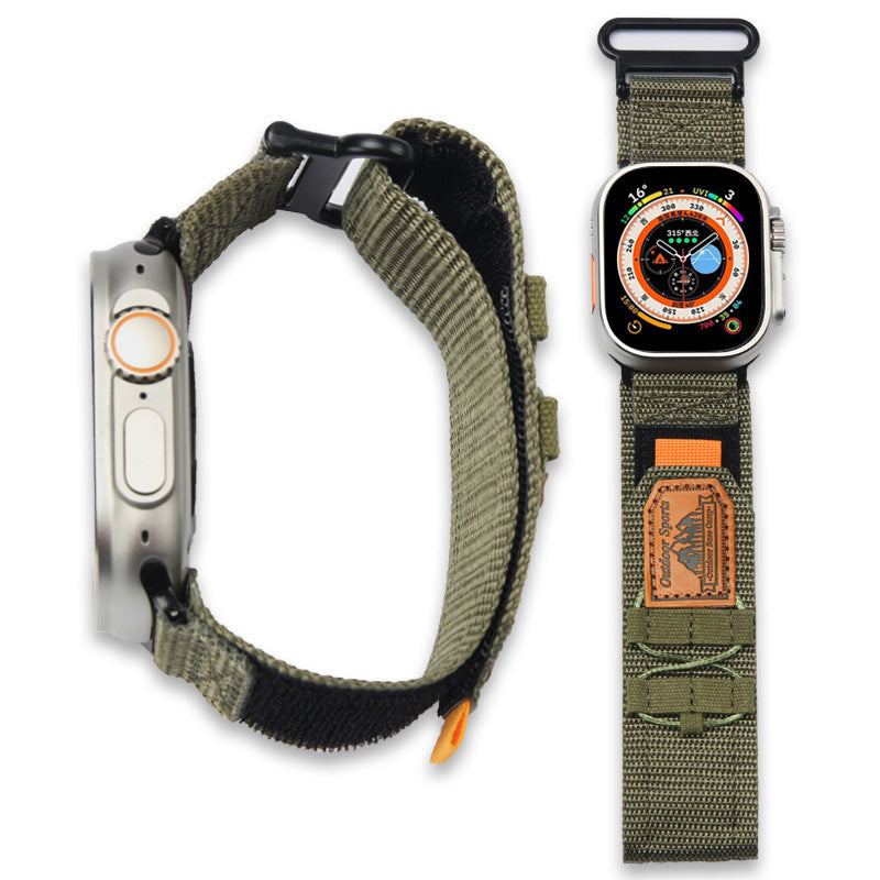 "Outdoor Weave Band" Climbing Nylon Velcro Band For Apple Watch