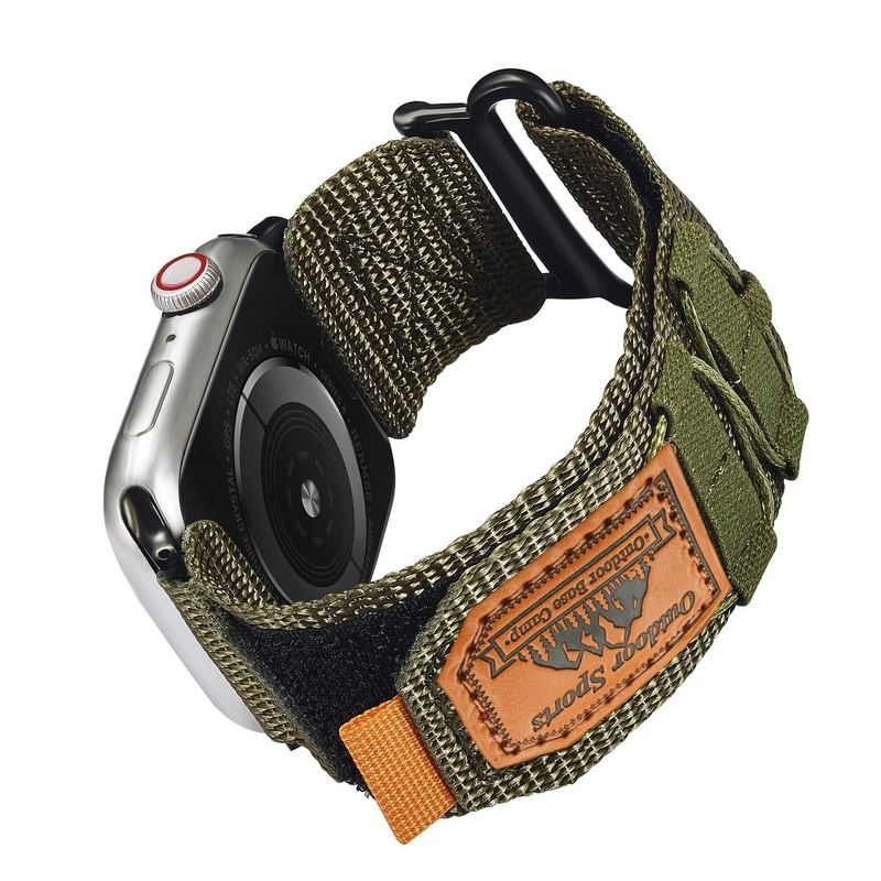 "Outdoor Weave Band" Climbing Nylon Velcro Band For Apple Watch