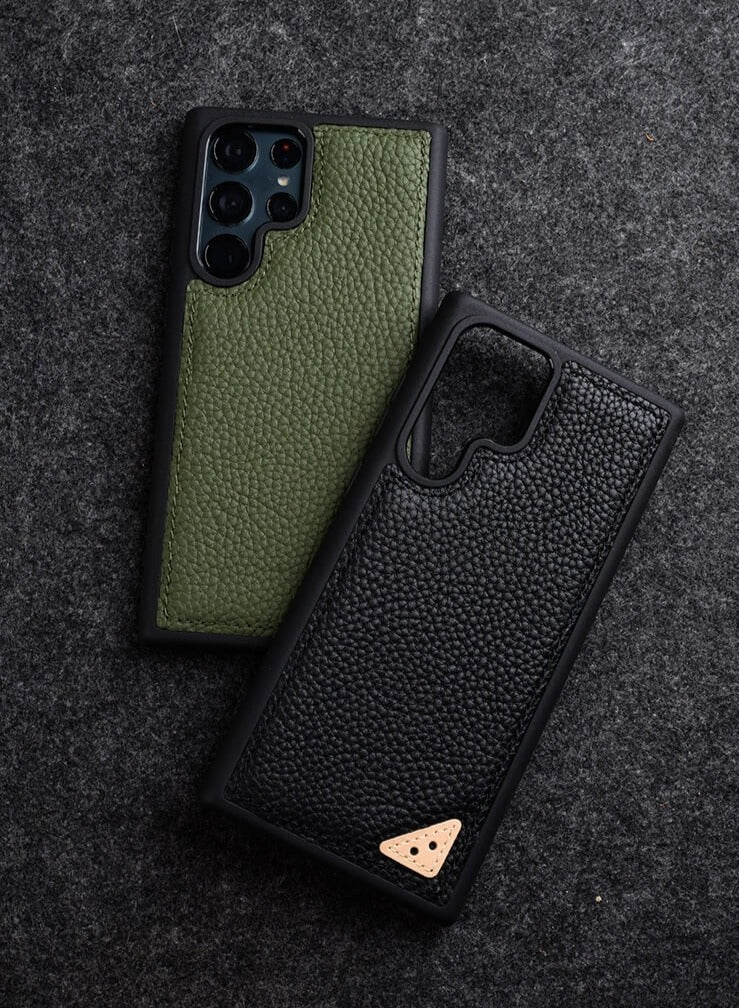 Funda de piel de vacuno de primera calidad para Samsung 