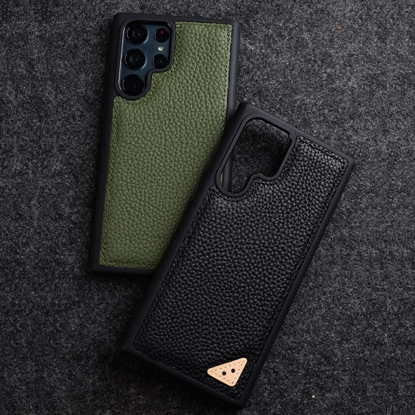 Funda de piel de vacuno de primera calidad para Samsung 