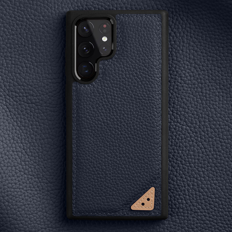 Funda de piel de vacuno de primera calidad para Samsung 