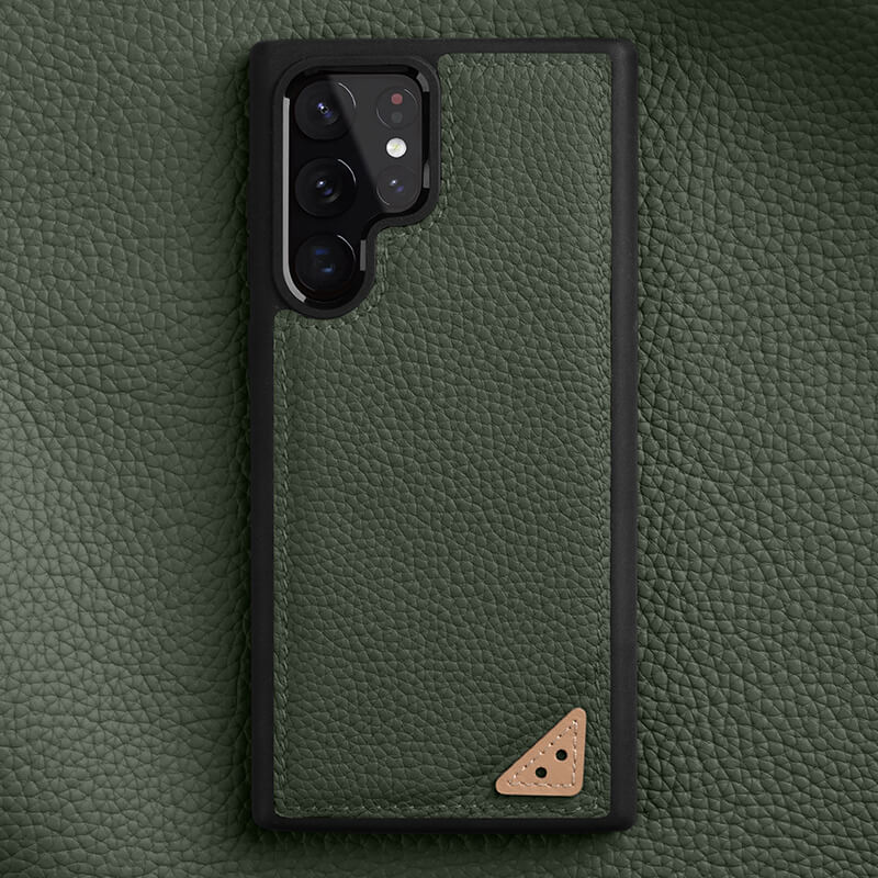 Funda de piel de vacuno de primera calidad para Samsung 