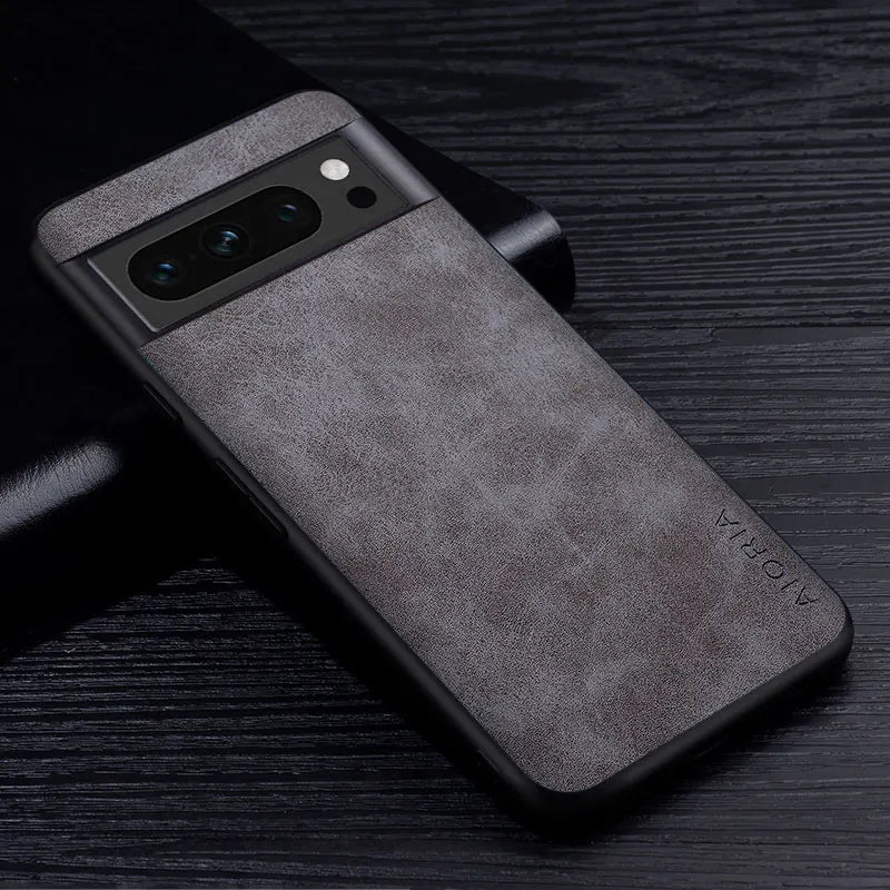 Funda para Google Pixel de primera calidad con efecto piel 