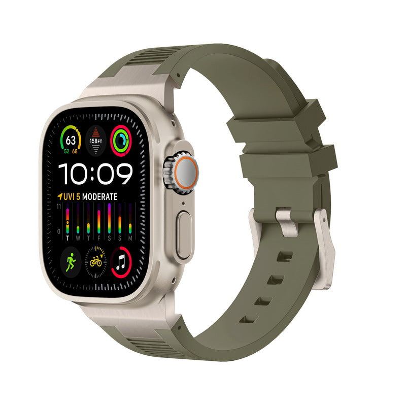 Premium-Armband aus Flüssigsilikon für die Apple Watch