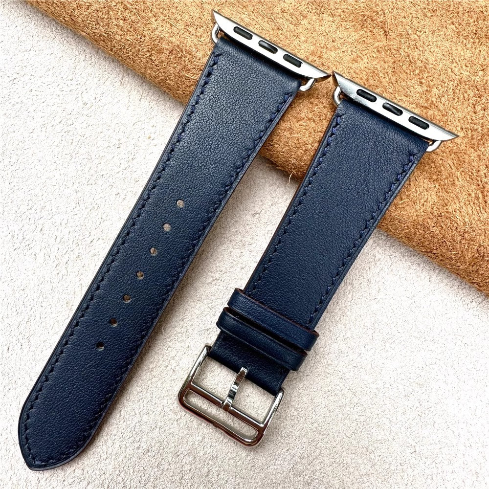 Apple watch genuine leather hand-stitched strap