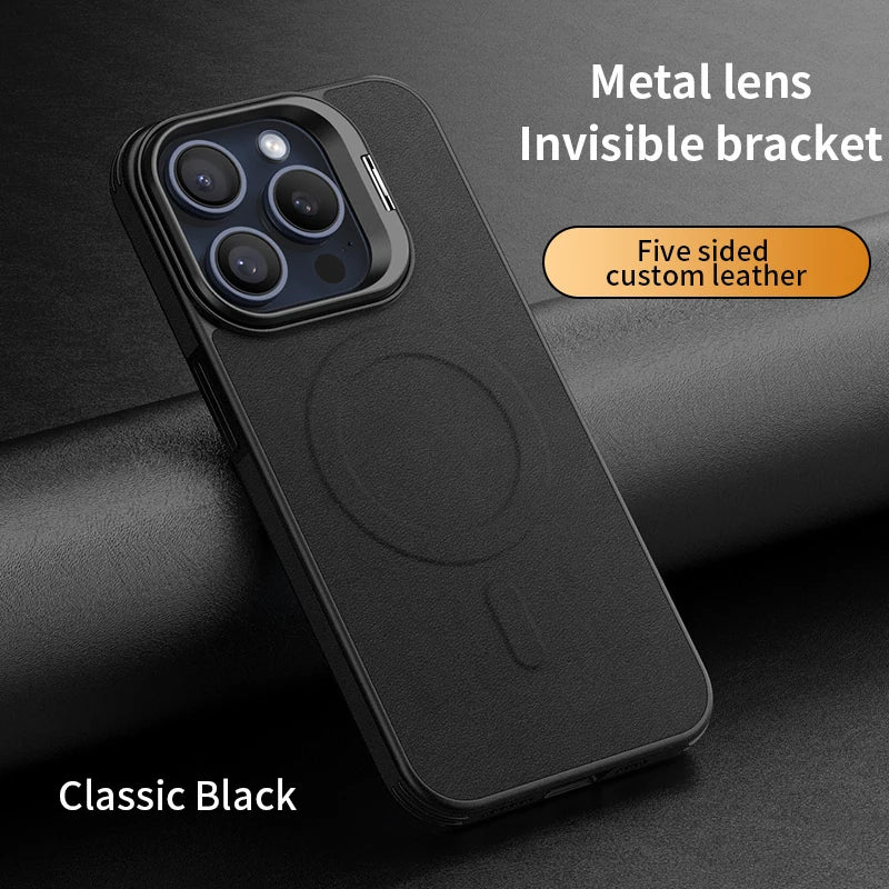 Metal lens hidden bracket shell