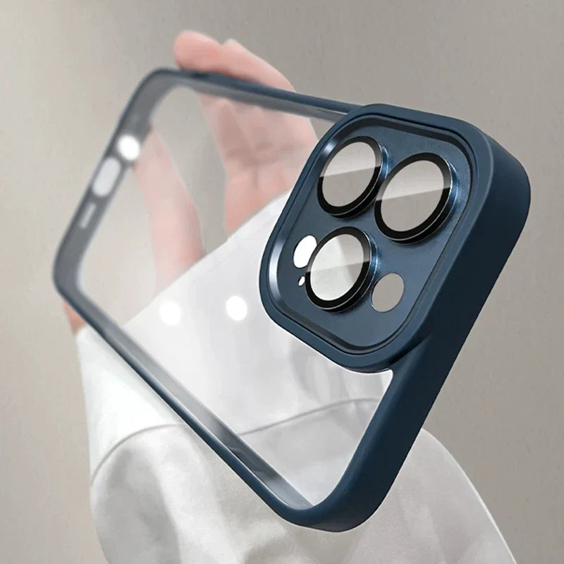 Transparent Metal Camera Protection Cover