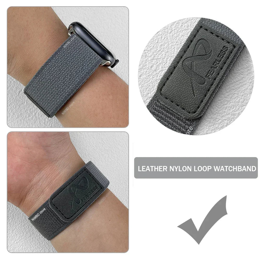 Nylon Leather Apple Watch Band