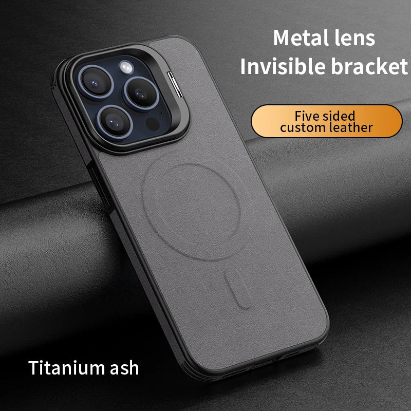 Metal lens hidden bracket shell