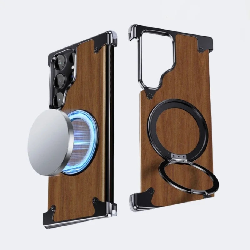 Funda para soporte de 360° de madera de nogal