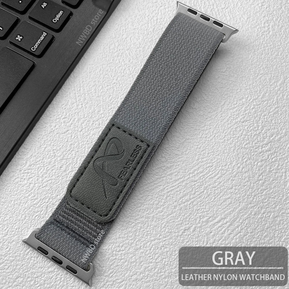 Nylon Leather Apple Watch Band