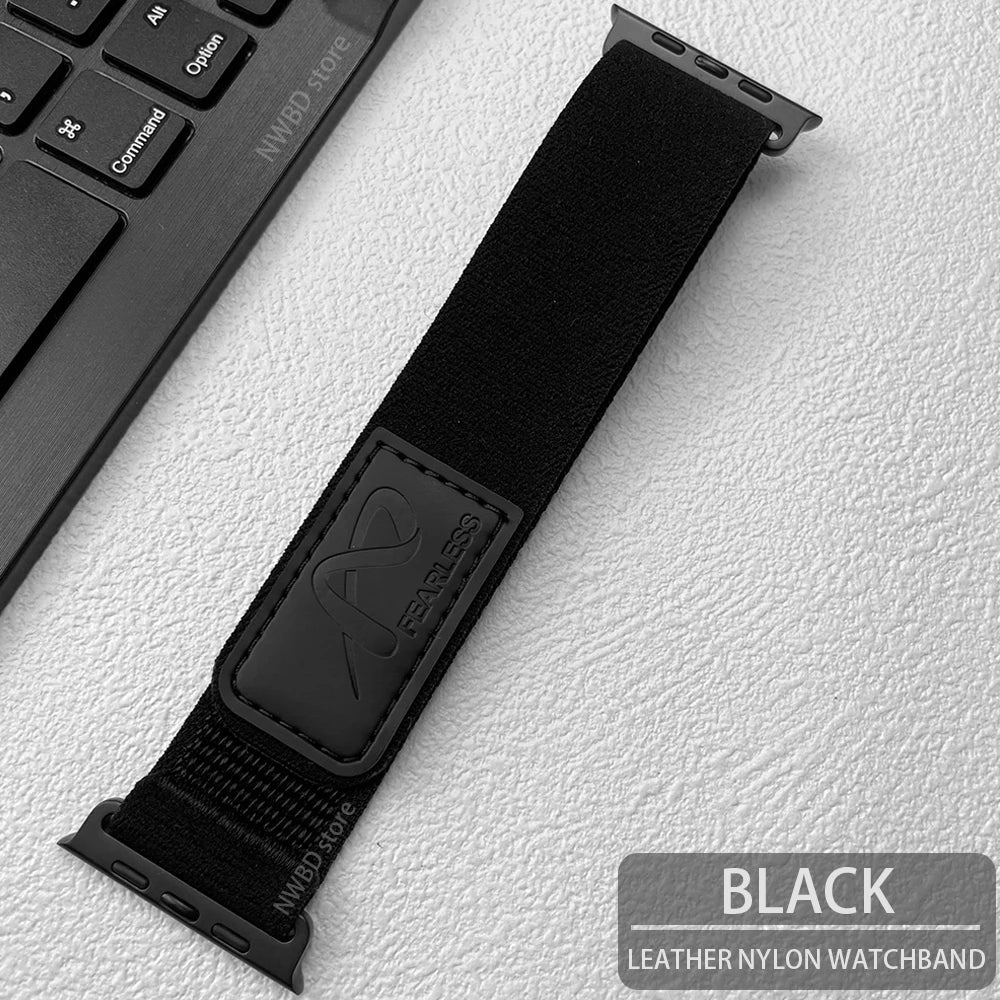 Nylon-Lederarmband für die Apple Watch