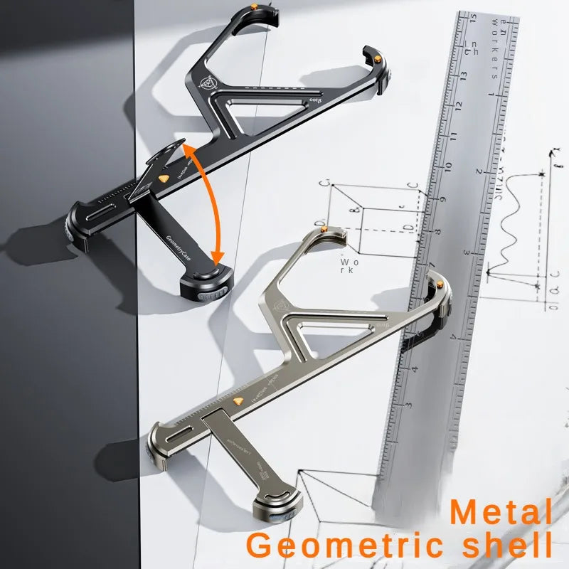 Concepto de cubierta de regla de soporte de metal