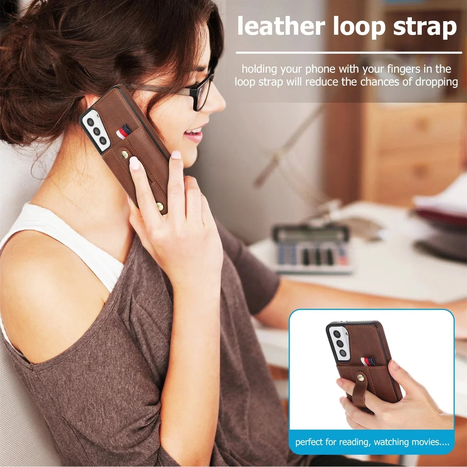 Samsung Push Wallet Case with Finger Strap