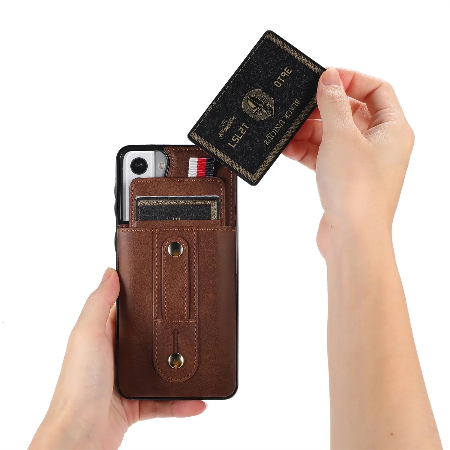 Samsung Push Wallet Case with Finger Strap