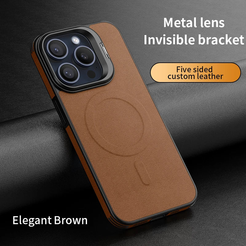 Metal lens hidden bracket shell