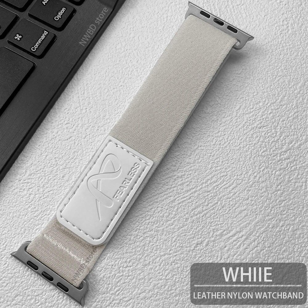 Nylon Leather Apple Watch Band