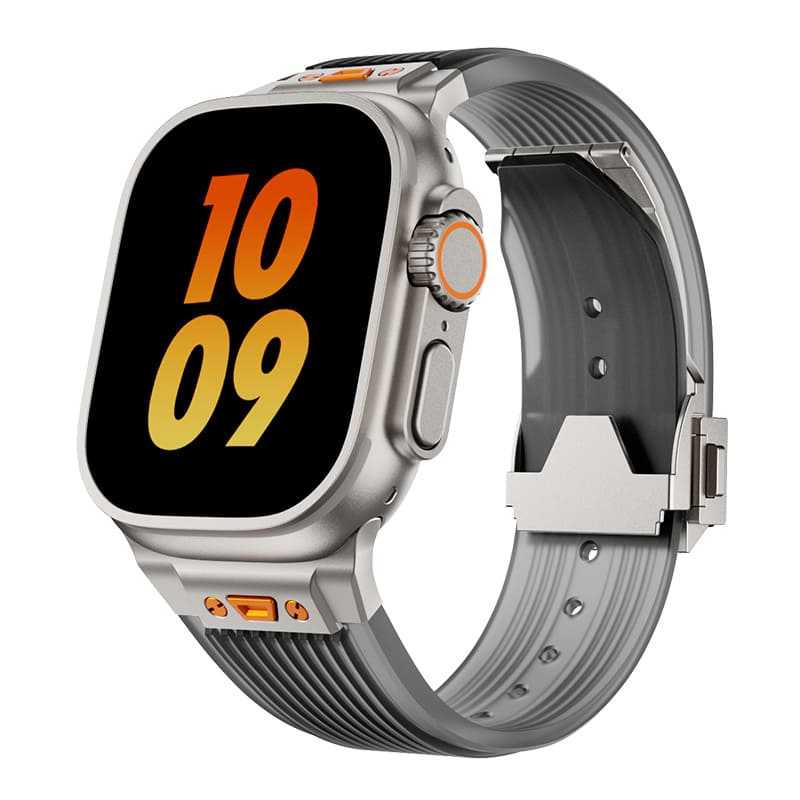 "Sleek Luxury" Transparent Streamlined Silicone Band For Apple Watch