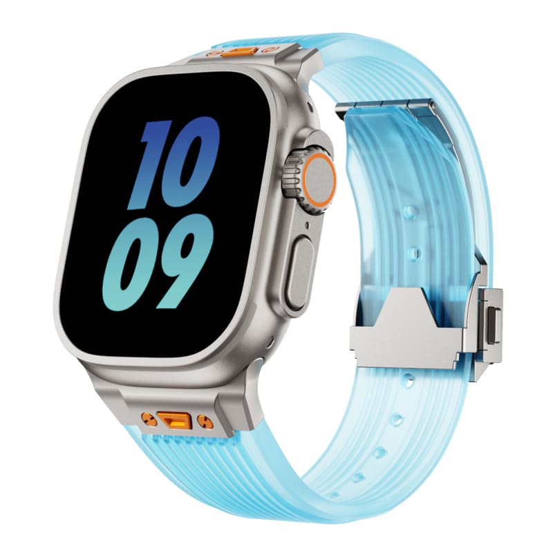 "Sleek Luxury" Transparent Streamlined Silicone Band For Apple Watch